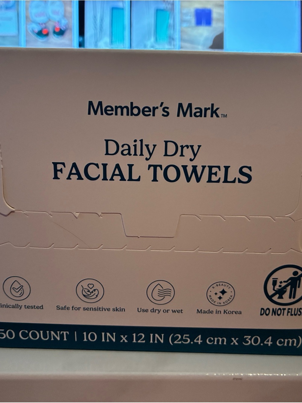 Daily Dry Facial Towels - Beige